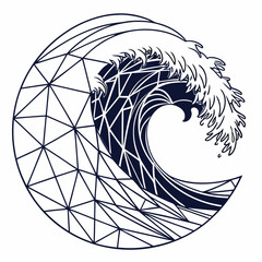 vector illustration of an abstract Wave background