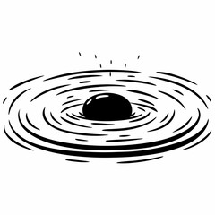 water splash isolated on white