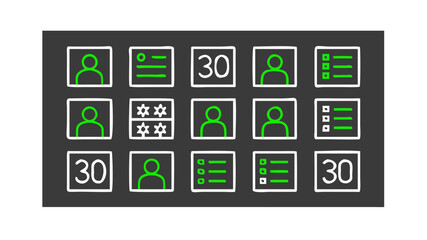 People list document user interface profile contact information number thirty document list interface