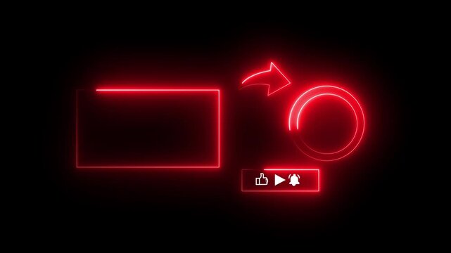 Glowing neon Subscribe button and outro for gaming and video Channels You tube End screen Outro Card subscribe. You tube End Screen Outro Card subscribe to my channel. - Powered by Adobe