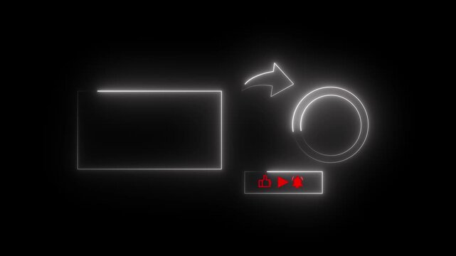 Glowing neon Subscribe button and outro for gaming and video Channels You tube End screen Outro Card subscribe. You tube End Screen Outro Card subscribe to my channel. - Powered by Adobe