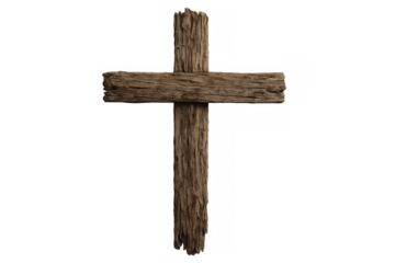Wooden cross symbolizing christianity and religious faith