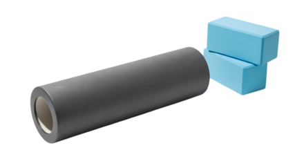 Yoga Gear on Transparent Background Still Life