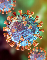 Scientific 3D Rendering of Mpox Virus (Monkeypox) Replication Process: Detailed Electron Micrograph Simulation of Viral Assembly, Core Structure, and Health Threat