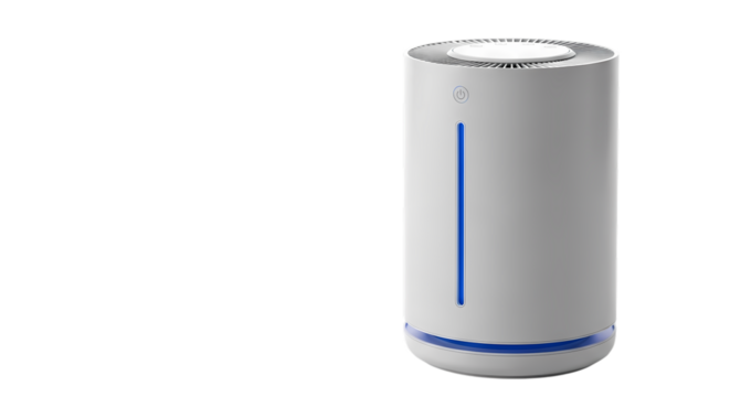 Modern tech gadget with transparent background