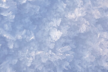 Obraz premium Abstract Snow Patterns and Fracture Lines Macro Texture