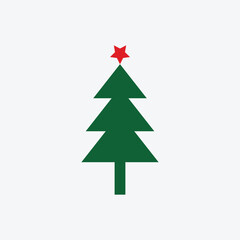 christmas tree vector illustration