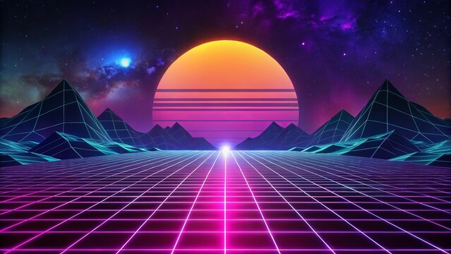 80s modern background