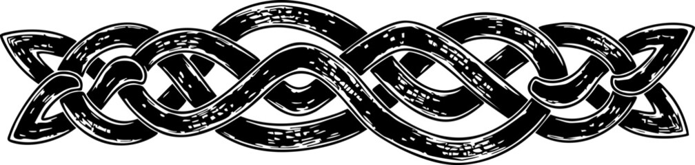 Intricate Celtic knot border design with timeless elegance perfect for cultural or historical projects