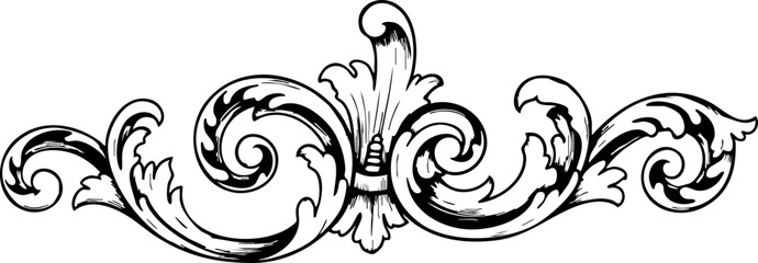 Elegant flourish design adds ornate detail to invitations, borders, and decorative projects with classic sophistication and timeless appeal.