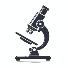 microscope displays precision optics and smooth curves against a plain background revealing science