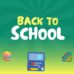 Vector Text Illustration For Back To School.