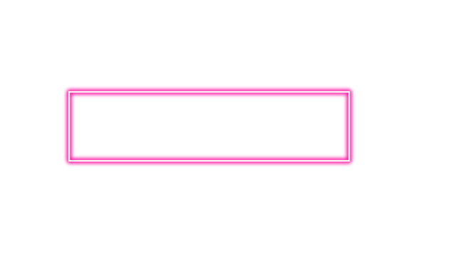 A vibrant and modern rectangle of vivid pink and white outline on a pure black background.