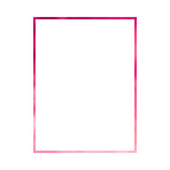 Glittering Rectangle Frame with Pink Foil Texture