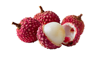 Lychee Fruit Arrangement, isolated on transparent background
