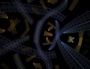 Imaginatory fractal abstract background Image