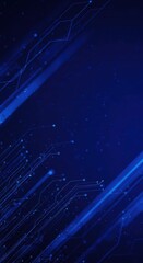 Dynamic abstract background texture featuring blurred technical lines and geometric shapes over a deep blue field. Ideal for design and technology concepts ,system, dynamic, design