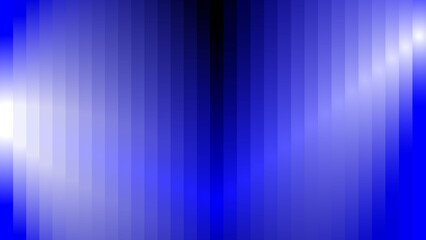 Vibrant blue and white vertical stripes with a dark center, evoking a futuristic or digital aesthetic