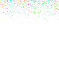 Abstract Vibrant Rainbow Glitter Confetti Border