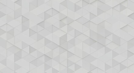 Seamless three-dimensional abstract geometric white background texture consisting of numerous hexagonal and triangular shapes creating a modern digital surface ,grid, dimensional, decorative