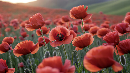 Obraz premium Poppy field in spring
