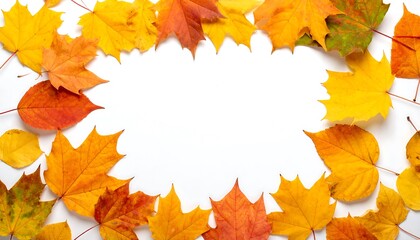 Autumn Leaves Frame - A Vibrant Display of Seasonal Colors.