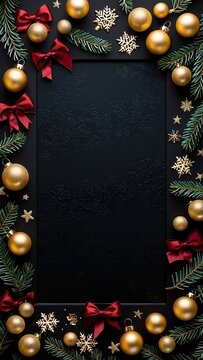 Una Tarjeta De Navidad De Noche Estrellada De