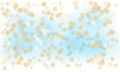 Transparent glowing golden bokeh background with soft shimmering lights and warm festive sparkle, perfect for wedding celebration and christmas holiday design overlay