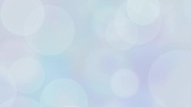 Soft pastel bokeh circle animation with gentle motion. Perfect for Christmas, New Year, Easter, or any festive video background needing elegance, lightness, and calm mood.