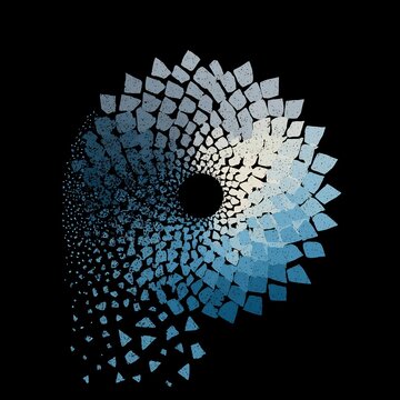 Sifi Abstract Data Vortex A Metaphor for Digital Dissipation and Cosmic Energy Flow in a Fragmented Future Paradigm Shift.