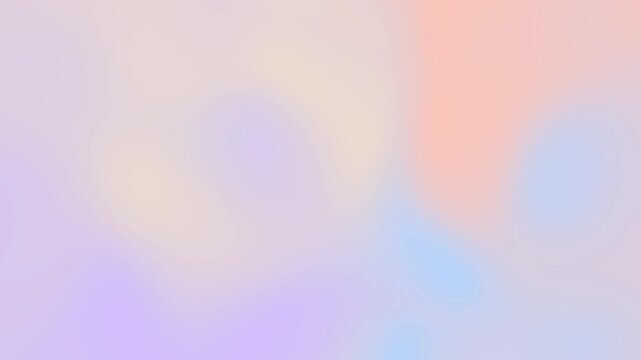 Abstract gradient color seamless loop background animation with smooth flowing soft peach lavender color tone motion. 4K animated gradient background template for branding and business presentation.