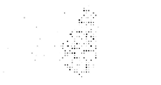 Dynamic Particle Map Dissolving of Hewanorra Nation