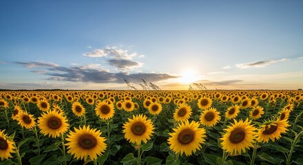 Obraz premium field of sunflowers