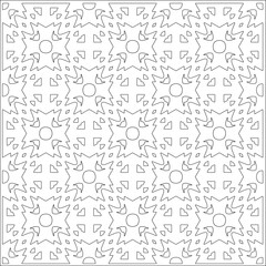 Simple line patterns. Digital design.Black and white pattern for web page, textures, card, poster, fabric, textile. Abstract Wallpaper with repeating shapes.