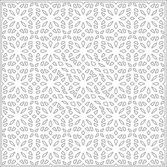 Simple line patterns. Digital design.Black and white pattern for web page, textures, card, poster, fabric, textile. Abstract Wallpaper with Repeating ornament.
