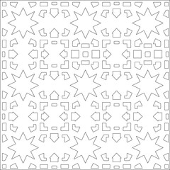 Simple line patterns. Digital design.Black and white pattern for web page, textures, card, poster, fabric, textile. Abstract Wallpaper with Repeating ornament.