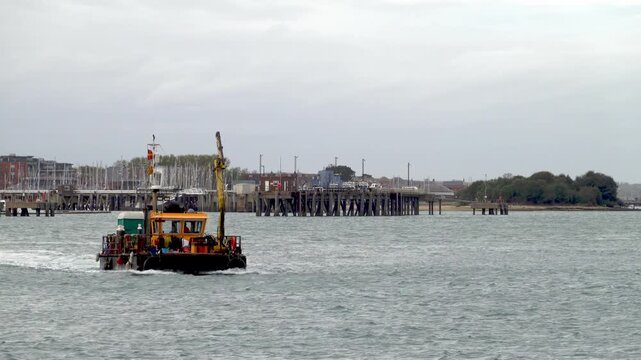 Uncle Bill, the working and support vessel based in Portsmouth harbour