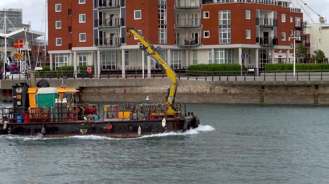 Uncle Bill, the working and support vessel based in Portsmouth harbour