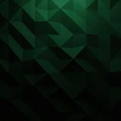 Fototapeta premium A seamless abstract background featuring many repeating dark green geometric triangles in a modern, professional low poly design ,forest green ,modern ,abstract