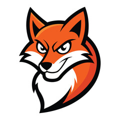 Cunning Fox Mascot Logo with Sly Grin