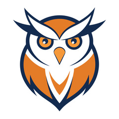 Wise Owl Mascot Logo with Observant Eyes