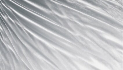 Fototapeta premium Abstract Silver Fabric with Delicate Folds and Subtle Light Play.