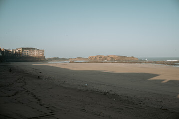 La plage de Essaouira au Maroc