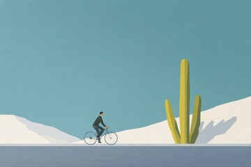 Couple watching a sunset from a hilltop