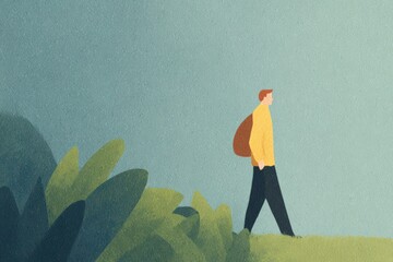 Woman looking through a window at a rainy day