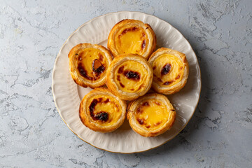 Typical Portuguese custard pies - 