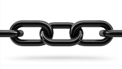 Obraz premium Black Link Sign: A Chain Made For Style And Functionality. The Perfect Addition To Any Outfit. Available Now For Purchase!