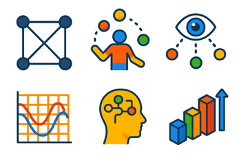 Fototapeta premium Isometric Stability Diagrams. Isometric vector illustration set Pattern stability: coordination model diagrams, juggling icons,