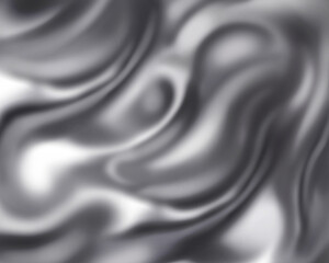 Abstract Flowing Silver Metallic Texture