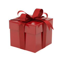 Obraz premium red gift box 